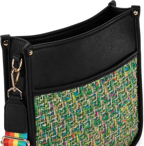 Vista 4 de Montana West Bolsos cruzados para mujer, bolsos de hombro tipo cubo
