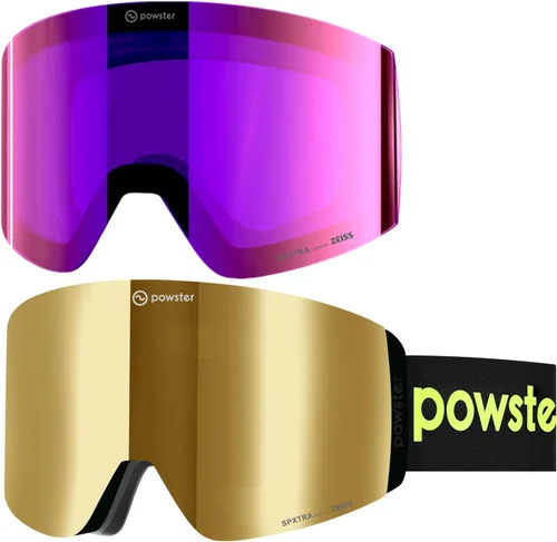 Vista 4 de Ski Goggles Snow OTG Snowboard Goggles Magnetic Interchangeable Lens Frameless UV Protection Anti-fog mobile Skating