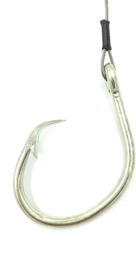 Vista 2 de End Game 5' Braided Stainless 480lb Leader with Mustad 39960 Circle Hook