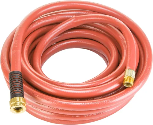 Vista 5 de Swan ContractorPLUS Manguera de riego resistente, 50 pies de longitud, 3/4 pulgadas de diámetro, 400+ PSI, rojo