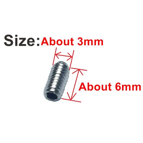 Vista 3 de 50 tornillos de ajuste de altura para Fender Stratocaster Telecaster con llave de 0.059 in, acero inoxidable 304, juego de tornillos de agarre