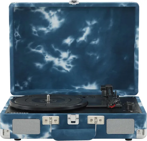 Vista 16 de Crosley CR8005F-AC Cruiser Plus - Tocadiscos vintage de 3 velocidades con Bluetooth, tipo maletín, reproductor de discos de vinilo, tablero