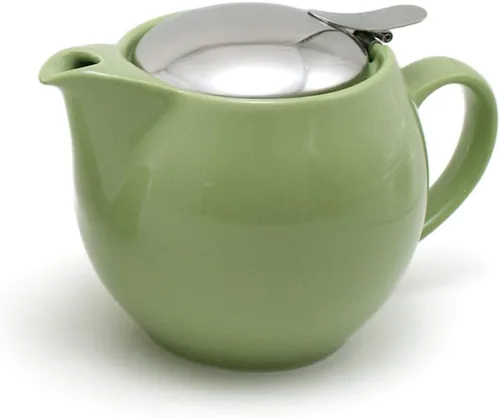Vista 13 de ZERO JAPAN - Tetera redonda de 15 oz (450 cc) con tapa SLS e infusor de tomate
