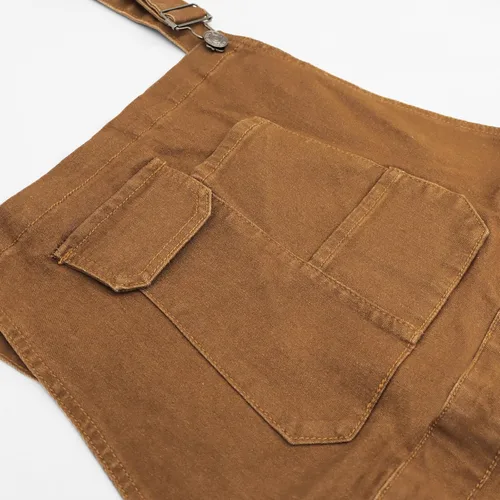 Vista 69 de LONGBIDA - Jardinera de mezclilla para hombre, ajuste entallado, moderno, con bolsillos
