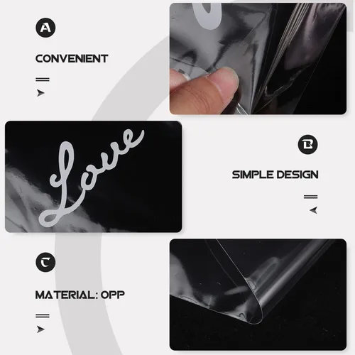 Vista 8 de Didiseaon 50 bolsas de plástico para ramo de flores, fundas de celofán desechables, bolsas de embalaje de ramo de flores transparentes para bodas