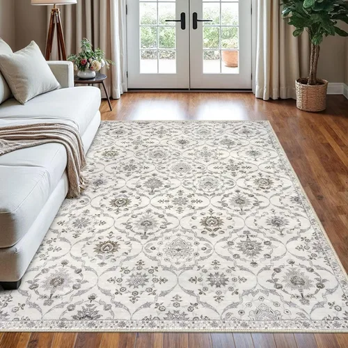 Vista 45 de KILOCOCO Alfombra marroquí pequeña, de 2 x 3 pies, color negro/dorado, súper suave, lavable, para interiores, vintage, lavable, antideslizante