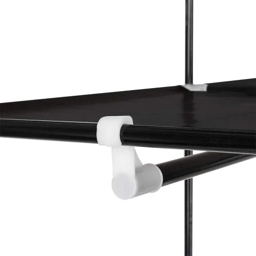 Vista 6 de Armario portátil de 69 pulgadas, organizador de almacenamiento de ropa con tela no tejida, extra fuerte y duradero, rápido y fácil de montar (negro)