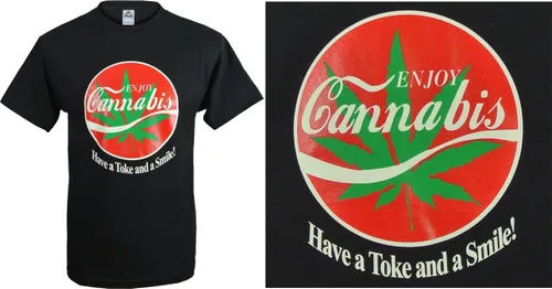 Vista 4 de ShirtBANC Camisas de marihuana original para hombre, playeras de moda, 3XL, Disfruta del cannabis