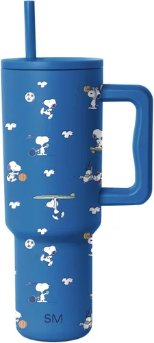 Vista 25 de Simple Modern Disney - Vaso de 40 onzas con asa y tapa con pajilla, botella de agua reutilizable aislada de acero inoxidable de viaje, regalos