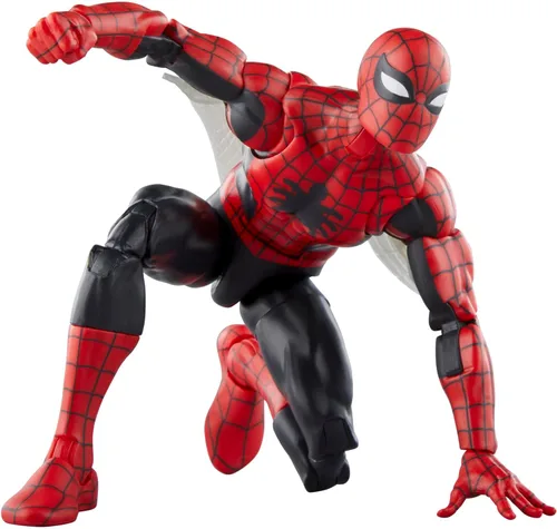 Vista 8 de Marvel Legends Series The Amazing Spider-Man, Marvel Comics Retro Coleccionables Figuras de acción de 6 pulgadas, juguetes para edades de 4 años