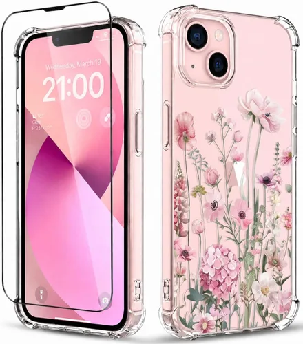 Vista 92 de Funda para iPhone 13 y iPhone 14 (6.1 pulgadas) con protector