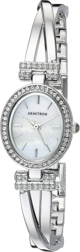 Vista 2 de Armitron Reloj y conjunto de pulsera de cristal premium para mujer