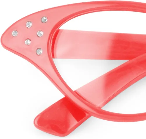 Vista 3 de Hip Hop 50's Shop - Gafas de diamantes de imitación para mujer