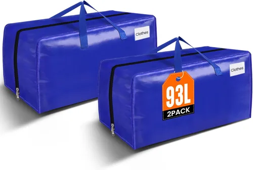 Vista 15 de BlissTotes Bolsas de mudanza, suministros de mudanza resistentes y bolsas de almacenamiento, bolsas de embalaje extragrandes, cajas con bolsillos