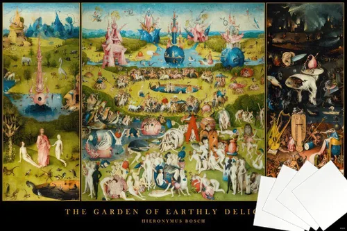 Vista 9 de Hieronymus Bosch - Garden Of Earthly Delights - Art Poster (Size: 36" x 24") (Laminated Poster)
