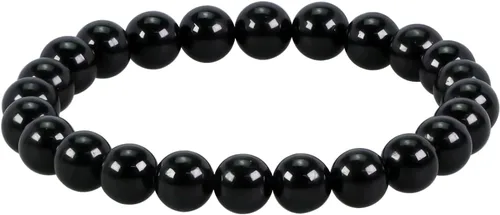 Vista 22 de Clearain Pulsera de Gemas Naturales 8 mm con Cuentas Redondas de Chakra, Cristal de Energía para Reiki, Curación Elástica y Elástica de 7 Pulgadas