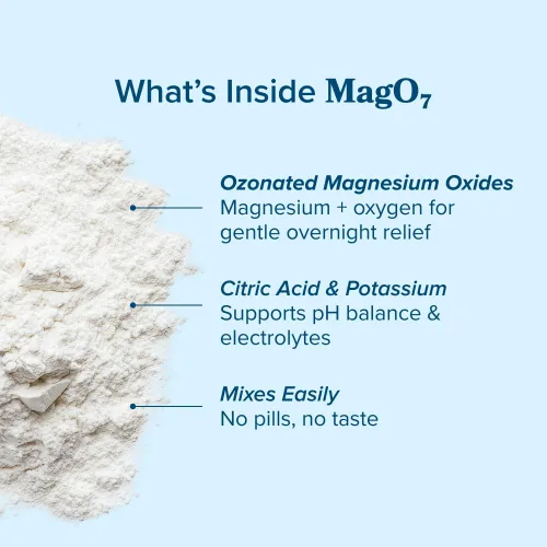 Vista 5 de nbpure MagO7 - Polvo natural de limpieza y desintoxicación de colon – Alivio ocasional del estreñimiento, suavizante de heces y apoyo de hinchazón