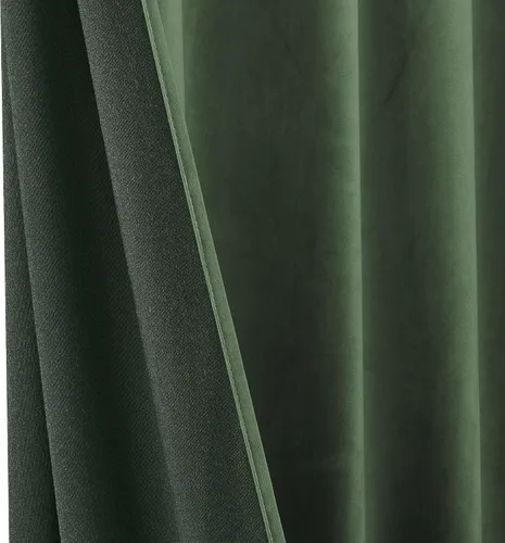 Vista 5 de RYB HOME Cortinas opacas de terciopelo para dormitorio, aislamiento térmico, privacidad, luz solar, bloqueo de calor, cortinas lujosas con bolsillo