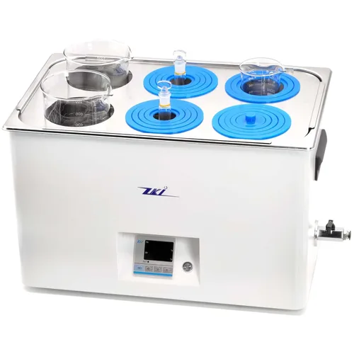 Vista 8 de ZKI Baño de Agua de Laboratorio de 20L, Baño de Agua Termostático de Laboratorio de 1500W, Precisión de ±0.2°C y Resolución de 0.1°C, 14 Módulos