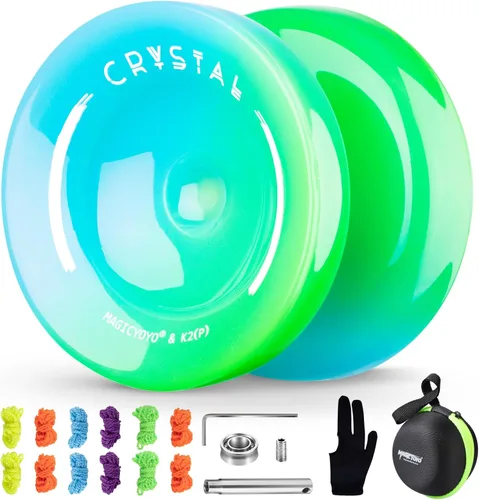 Vista 19 de MAGICYOYO K2 Responsive Yoyos para niños de 8 a 12 años, paquete de yoyo profesional de doble función con función de giro de dedo, yoyo profesional