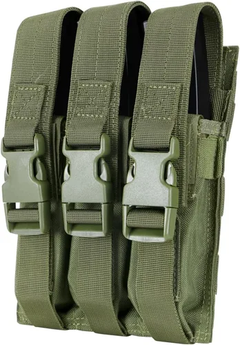 Vista 4 de Triple MP5 MAG Pouch Marrón Coyote