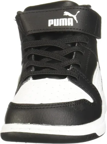 Vista 2 de PUMA Tenis unisex de piel sintética con velcro para niños