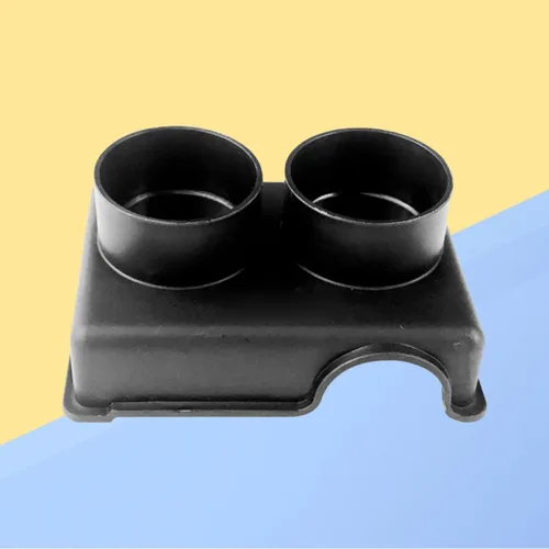 Vista 9 de Reptile Feeder Bowl with Split Use PP Black for Small Pets