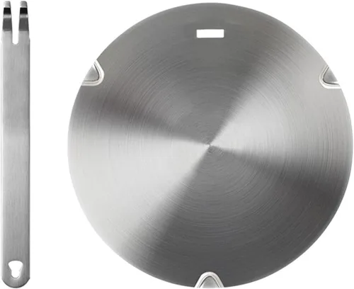 Vista 10 de Adaptador de placa de inducción, difusor de calor para estufa de gas y vidrio, disco convertidor de inducción con mango extraíble, placa difusora