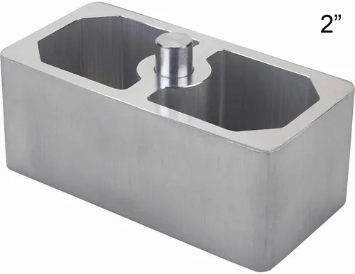 Vista 6 de Bloque de bajada de resorte de hoja de aluminio de 1 pulgada – Universal, versátil para ajuste de altura de manejo, 2.5 pulgadas de ancho x 5