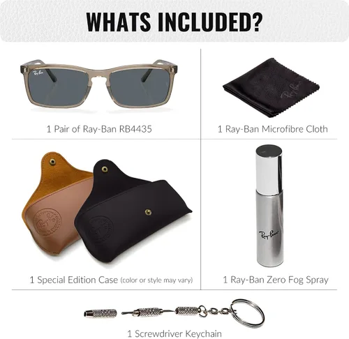 Vista 3 de Ray-Ban RB4435 Gafas de sol con forma rectangular con kit oficial de gafas