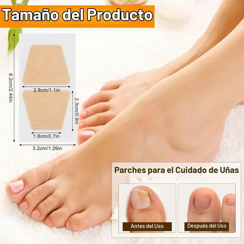 Vista 2 de 100 parches de uñas, tiras de aspecto de uñas de 8 horas durante la noche, extra adhesivas, calcomanías de lactancia diaria