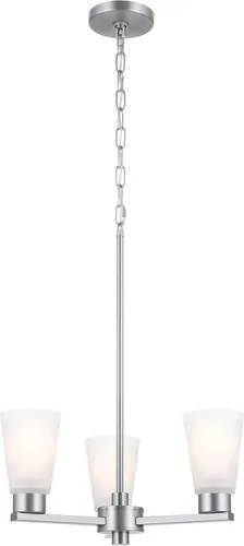 Vista 14 de Kichler Stamos - Candelabro de 3 luces, lámpara de techo moderna para sala de estar, comedor, dormitorio o vestíbulo, en bronce envejecido®