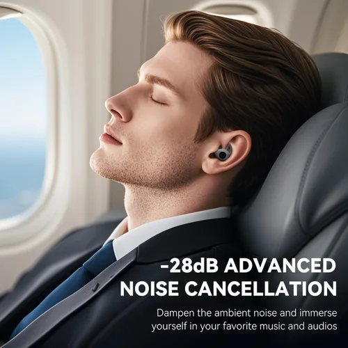 Vista 3 de Sleepals - Micro Auriculares para Dormir para Personas que Duermen de Lado, Audífonos para Dormir con Reducción de Ruido, Ajuste Suave y Cómodo