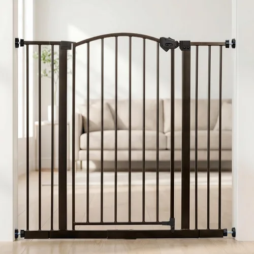 Vista 12 de Regalo Easy Step - Puerta para bebé, decoración arqueada extra alta, incluye kit de extensión de 4 pulgadas, kit de montaje a presión y 4 kit