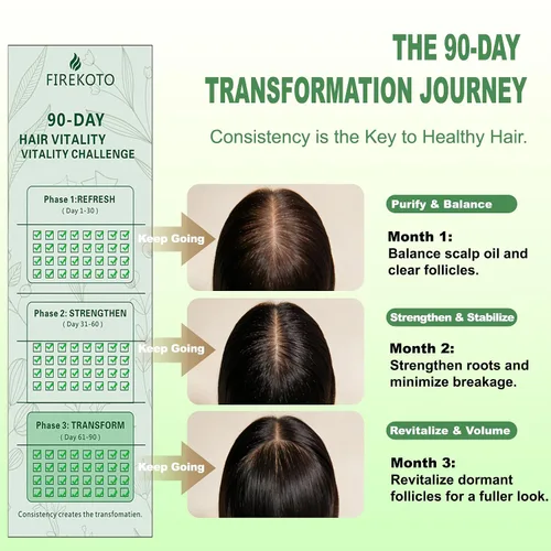 Vista 7 de Champú orgánico para el crecimiento del cabello con romero y biotina, exfolia y previene la rotura, fórmula ligera, más completo, más fuerte