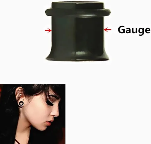 Vista 7 de KUBOOZ 9 pares de tapones para los oídos acampanados individuales de acero inoxidable para túneles, calibradores, piercings para estirar