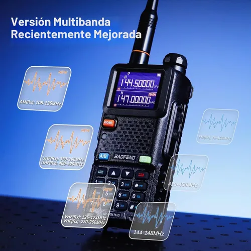 Vista 3 de BAOFENG UV-5RM Plus Ham Radio, 10W Long Range Dual Band Two Way Radio