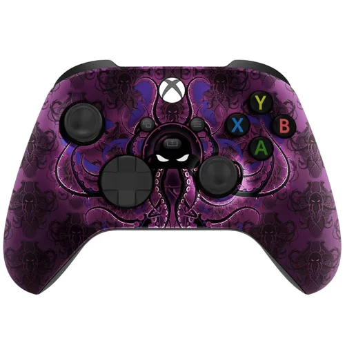 Vista 6 de Custom Controller for Xbox Series X/S - One - PC - Custom Gaming Controller -Soft Shell for Comfort Grip X (Galaxy)
