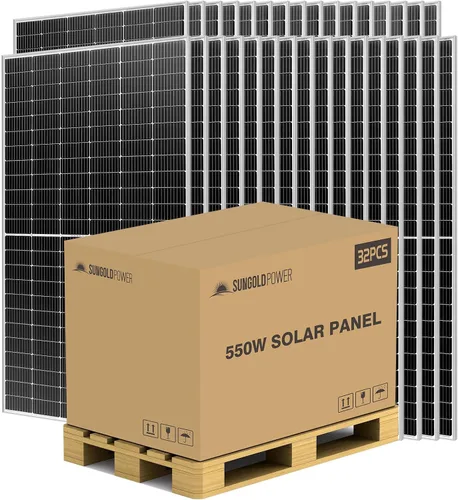 Vista 16 de SUNGOLDPOWER 8 piezas de paneles solares monocristalinos de 370 W, celda solar de grado A, impermeable IP68, panel solar de alta eficiencia