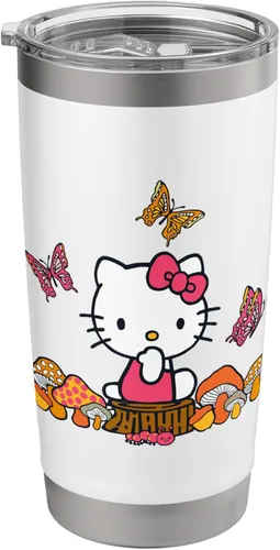 Vista 9 de Hello Kitty Vaso aislado de acero inoxidable mariposa