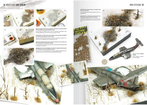 Vista 3 de AK Interactive Aviones Destrozados - Aviones Destrozados, Bilingüe - Modelos de Construcción de Libros y Revistas #AK918