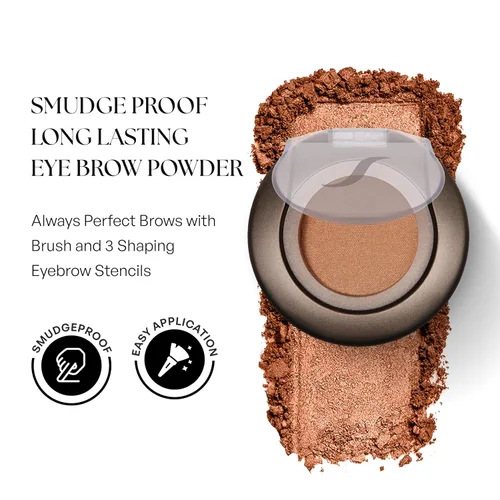Vista 2 de Sorme Cosmetics Always Perfect Brows, marrón oscuro, 0.12 onzas