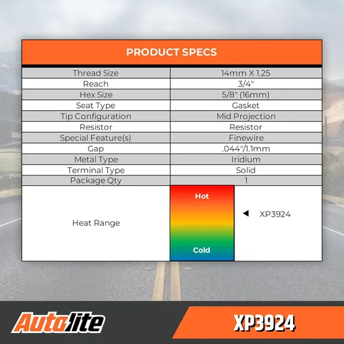 Vista 7 de Autolite Iridium XP - Bujías de repuesto para automóviles, XP3924 (paquete de 4)