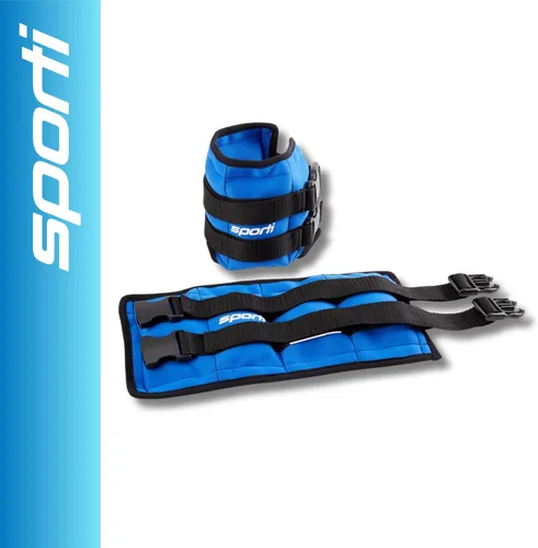 Vista 2 de Sporti Fitness Ankle Weights Aqua Belt Pool Exercise for Women & Men Pesas de tobillo - Azul - 5 lb