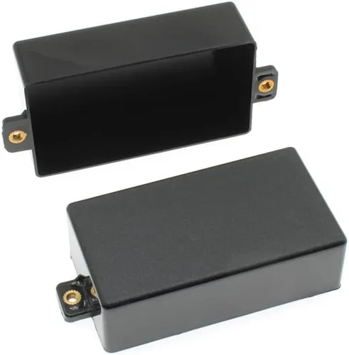 Vista 2 de Fundas para pastillas de guitarra con 2 piezas ABS cubierta de plástico esmerilado con orejas de tuerca de cobre, accesorios de guitarra