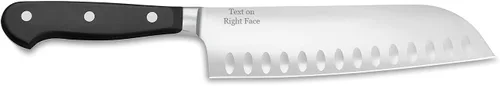 Vista 2 de Wusthof Classic - Santoku de 7 pulgadas con borde hueco - Grabado personalizado - Personalizado