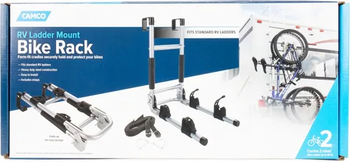 Vista 5 de Camco 51492 RV. Soporte para bicicleta para montar en la pared.