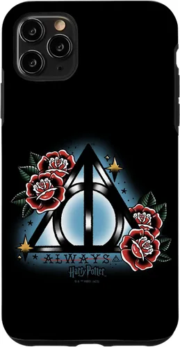 Vista 13 de iPhone 16 Harry Potter Always Deathly Hallows Symbol Floral Portrait Case