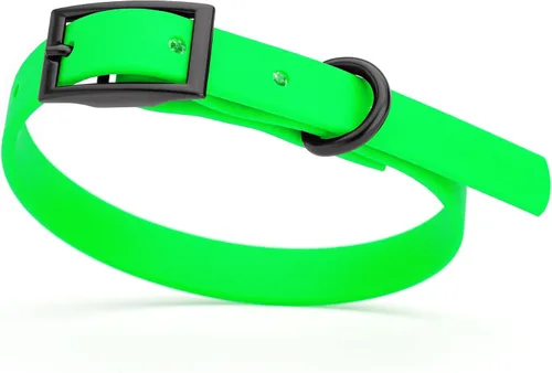 Vista 15 de Dogline Biothane - Collar impermeable para perro con hebilla de liberación rápida, resistente cincha de nailon recubierta con resistente y a prueba