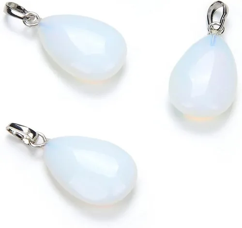 Vista 13 de Adabele Piedra semipreciosa natural de 0.787 pulgadas (0.787 in), colgante de gota de gota suelta para collar, aretes, llavero, colgante